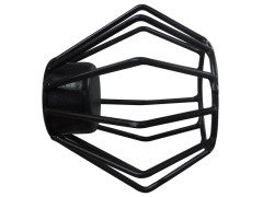 EMBOUT DIAMETRE 28 CHARME RECUP FILAIRE NOIR MAT