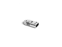 CONNECTEUR FIXATION PLAFOND POUR PAROI EP 8MM CHROME