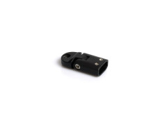 CONNECTEUR FIXATION PLAFOND POUR PAROI EP 8MM NOIR