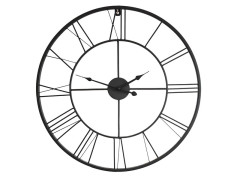HORLOGE ATELIER METAL DIAMETRE 60 NOIR