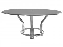 CHAPEAU PARE PLUIE D125-200MM INOX