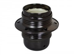 DOUILLE E27 CHROME NOIR  D40 4A 250V