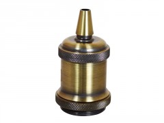 DOUILLE E27 AV CACHE BRONZE D50 MET