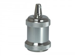 DOUILLE E27 AV CACHE NICKEL D50 MET