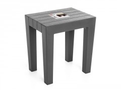 TABOURET A POSER LOMBOK GRIS ANTHRACITE