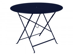 TABLE DE JARDIN PLIANTE BISTRO BLEU DIAMETRE 96 CM
