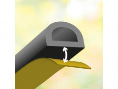 JOINT ISOLATION PORTE ET FENETRE 2 A 6 MM 6M NOIR AXTON