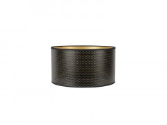 ABAT-JOUR CYLINDRE DIAMETRE 35 INDUS PERFORE NOIR ET OR COREP