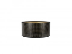ABAT-JOUR CYLINDRE DIAMETRE 40 INDUS PERFORE NOIR ET OR COREP
