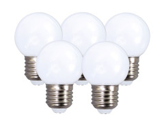 AMPOULE LED SPHERIQUE E27 7W 50 LUMENS OPAQUE BLANC TIBELEC X5