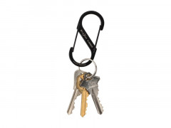 MOUSQUETON DOUBLE ENTREE INOX NOIR 7CM 11KG NITE IZE