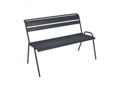 BANC DE JARDIN EN ACIER MONCEAU CARBONE