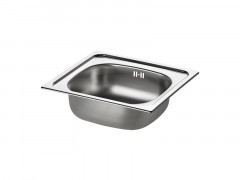 EVIER A ENCASTRER COMO 1 CUVE L46.5XP43.5 CM INOX