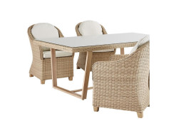 FAUTEUIL DE JARDIN EN ALUMINIUM MEDENA NATERIAL LOT DE 2