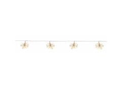 GUIRLANDE LUMINEUSE INTERIEUR EXTERIEUR 6 BOUQUET 180 LED BLC CHAUD 3M