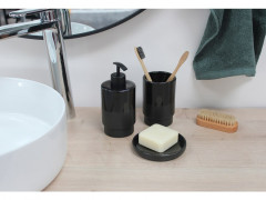 DISTRIBUTEUR DE SAVON CERAMIQUE MALONE NOIR NORASIA