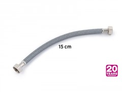 FLEXIBLE ALIMENTATION 15CM FEM FEM 12X17 POLYETHYLENE ONDULE 10 ANS