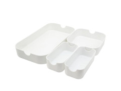 ORGANISEUR 4.7X16.3X4.7 CM PLASTIQUE BLANC REMIX