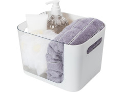 BOITE DE RANGEMENT NOMADE 14.2X16,5X14.2 CM PLASTIQUE BLANC REMIX