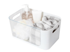 BOITE DE RANGEMENT NOMADE 14,2X18X14,2CM PLASTQUE BLANC REMIX