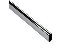 BARRE DE PENDERIE DIAMETRE 30X15 OVALE CHROME 2M SPACEO