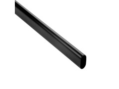 BARRE DE PENDERIE DIAMETRE 30X15 OVALE NOIR 1M SPACEO