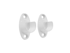 SUPPORT MUR OUVERTS DIAMETRE 18 ROND BLANC SPACEO LOT DE 2