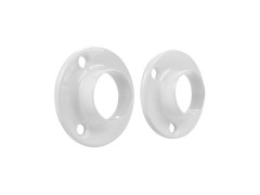 SUPPORT MUR FERMES DIAMETRE 25 ROND BLANC SPACEO LOT DE 2