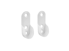 SUPPORT MUR OUVERTS DIAMETRE 30X15 OVAL BLANC SPACEO LOT DE 2