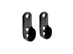 SUPPORT MUR OUVERTS DIAMETRE 30X15 OVAL NOIR SPACEO LOT DE 2