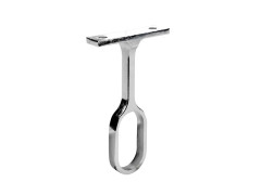 SUPPORT PLAFOND FIXE DIAMETRE 30X15 OVAL CHROME SPACEO