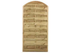 PANNEAU BOIS OCCULTANT ARC MIKA 90X180CM 30MM BRUN CLAIR