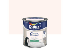 PEINTURE M/B  CREME DE COUL DULUX VALENTINE MATIN BLC SATINE 0.5 L