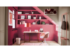 PEINTURE M/B CREME DE COULEUR DULUX VALENTINE FRAMBOISE SATINE 0.5 L