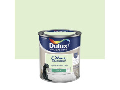 PEINTURE M/B CREME DE COULEUR DULUX VALENTINE TENDRE VERT SATINE 0.5L