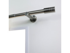 BARRE METAL D20 EXTENSIBLE 120-210CM GUN GRIS FONCE