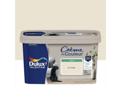 PEINTURE M/B  CREME DE COULEUR DULUX VALENTINE LIN CLAIR SATINE 2.5 L