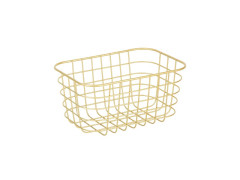 PANIER 13X25X13CM METAL GOLD SENSEA