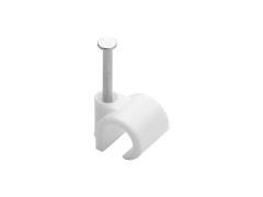 ATTACHE FIL DIAMETRE 8 A 12MM L14MM BLANC SACHET DE 50