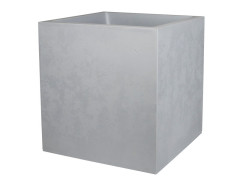 POT CARRE EDA BASALT L.49.5 X H.49.5 CM 57L GRIS BETON