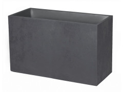 MURET EDA BASALT L.39.5 X H.60 CM 116L GRIS ANTHRACITE