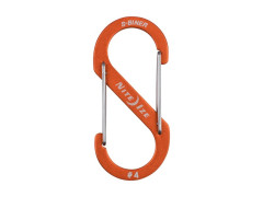 MOUSQUETON DOUBLE ENTREE ALUMINIUM ORANGE 9 CM NITE IZE