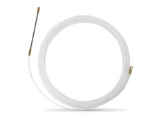 TIRE FIL NYLON 3MM 10M EMBOUT FIX BLANC