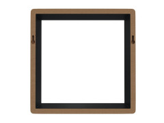ETAGERE CUBE NOIR MAT 28X10X10CM EPAISSEUR 15MM LOT DE 3