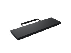 ETAGERE MURALE NOIR MAT 80X3.8X23.5CM EPAISSEUR 38MM