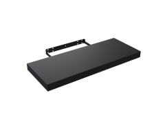 ETAGERE MURALE NOIR MAT 60X3.8X23.5CM EPAISSEUR 38MM