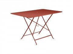 TABLE DE JARDIN BISTRO ROUGE 6 PERSONNES