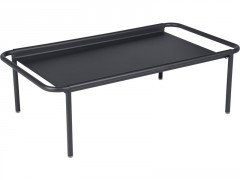 TABLE DE JARDIN BASSE RECTANGULAIRE COOLSIDE NOIR 1 PERSONNE