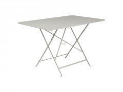 TABLE DE JARDIN BISTRO GRIS ARGILE 117X77 CM