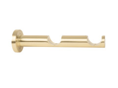 SUPPORT METAL DIAMETRE 28 DOUBLE 85-165MM LAITON MAT